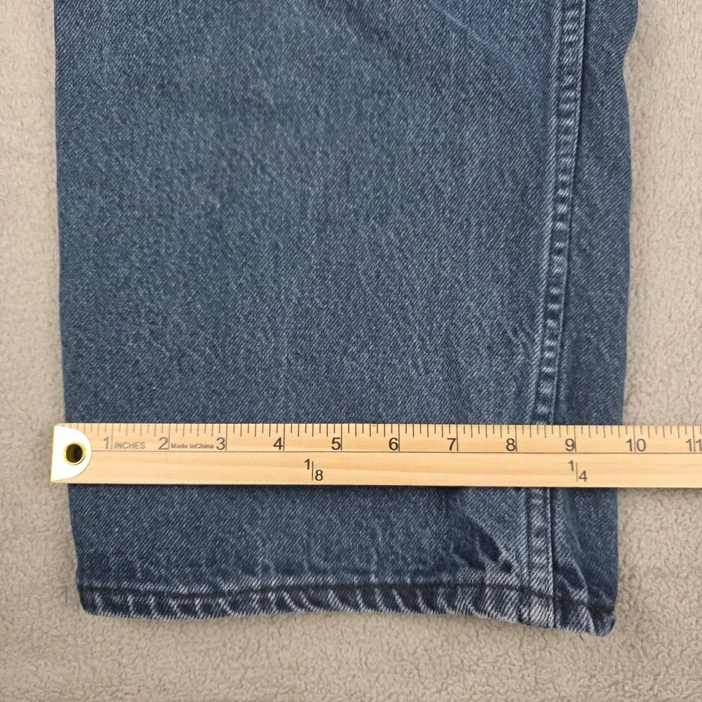 Vintage KEY Jeans Mens 50x30 (46x28) Blue Suspender Buttons Workwear Made in USA